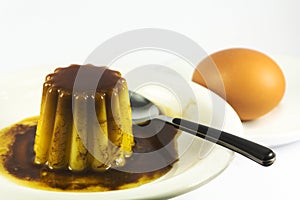 Flan dessert photo