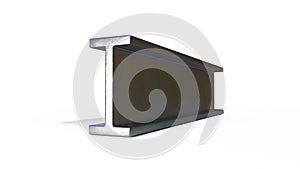 flange beam rolled metal - isolated computer generated industrial 3D illustration