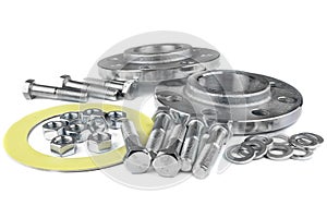 Flange screws and nuts