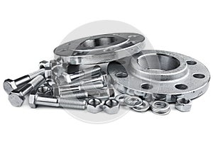 Flange screws and nuts