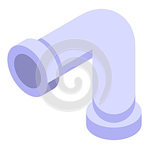 Flange sewer pipe icon, isometric style