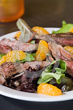 Flank steak salad