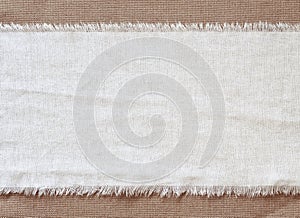 Flap burlap background, piece of natural material, can be used as background