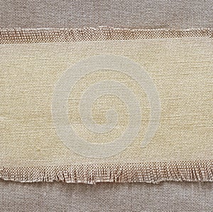 Flap burlap background, piece of natural material, can be used as background