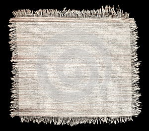 Flap burlap texture, piece of natural material