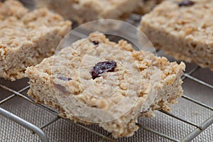 Flapjack on a cooling tray