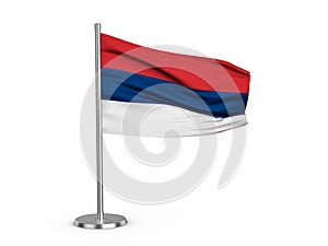 Flapping flag Serbia