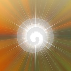 Flare bright shiny star