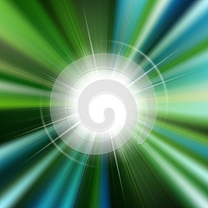 Flare bright shiny star