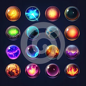 flare magic sphere game ai generated