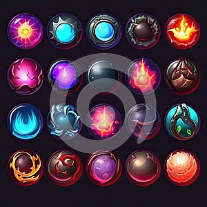 flare magic sphere game ai generated