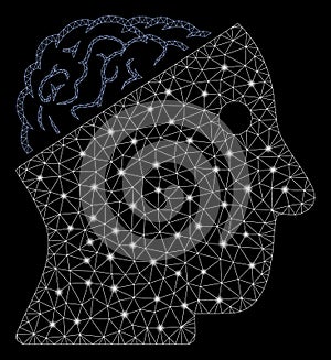 Flare Mesh Carcass Open Brain with Flare Spots