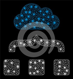 Glossy Mesh Network Combine Cloud with Flash Spots