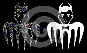 Flare Mesh 2D Manager Spectre Devil Icon with Flare Spots photo