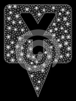 Flare Mesh 2D Yuan Map Pointer with Light Spots