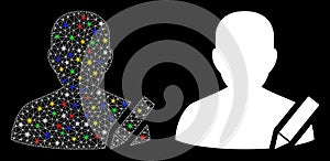 Flare Mesh Carcass Edit User Icon with Flare Spots