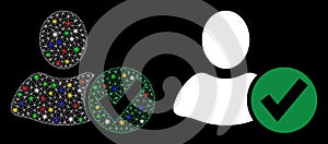 Flare Mesh Network Apply User Icon with Flare Spots