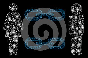 Flare Mesh Network Family Chains with Flash Spots