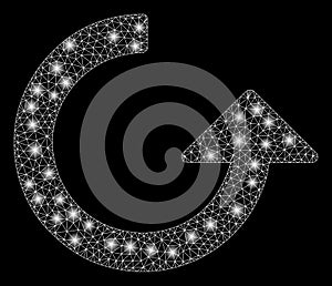 Flare Mesh Network Rotate with Flash Spots