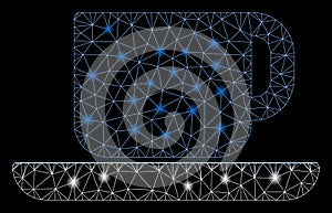 Flare Mesh Carcass Tea Cup with Flare Spots