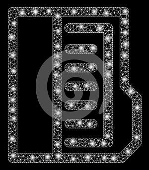 Flare Mesh Wire Frame Open File with Flare Spots