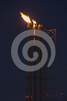 Flare stack industry safety equipment.