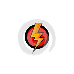 Flash bolt icon vector