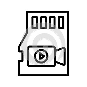 Flash card Isolated Vector icon which can easily modify or edit
