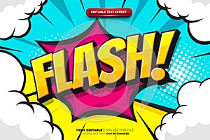 Flash Comic Retro Pop Art Text Effect
