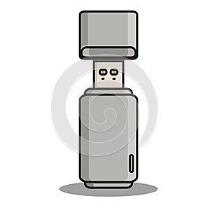 flash disk data storage area illustration