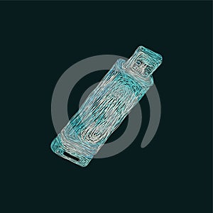 Flash Disk Usb illustration artwork design