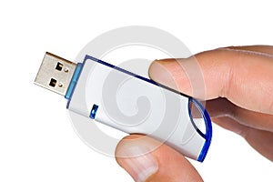 Flash drive in hand