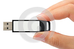 Flash drive in hand