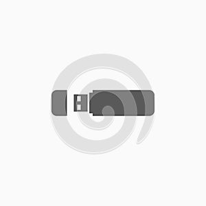 flash drive icon, thumb drive vector, storage, equipment