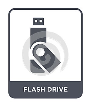 flash drive icon in trendy design style. flash drive icon isolated on white background. flash drive vector icon simple and modern