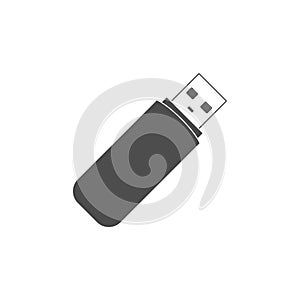 Flash drive USB memory stick icon isolated on white background