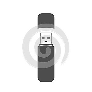 Flash drive USB memory stick icon isolated on white background