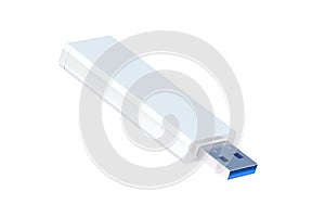 Flash drive, usb memory stick isolated on white background