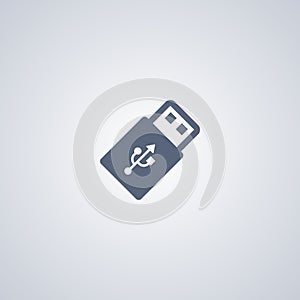 Flash drive, vector best flat icon