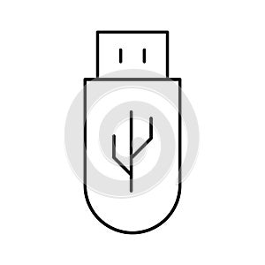 Flash drive Vector icon which can easily modify or edit