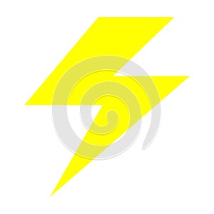 Flash electrical app symbol, icon vector. Black button isolated background