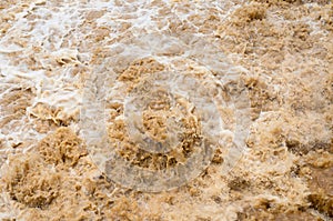 Flash flood background in the rainy season after storm out