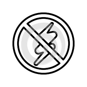 Flash icon vector isolated on white background, Flash sign