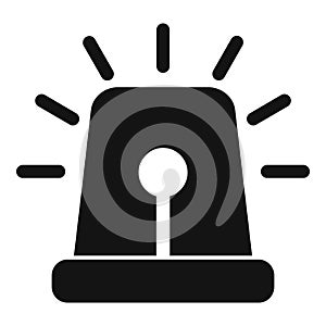 Flash light icon simple vector. Anti terrorist attack