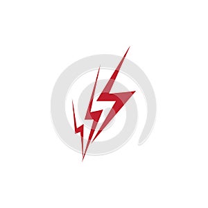 Flash lightning thunderbolt logo vector template