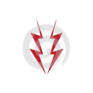 Flash lightning thunderbolt logo vector template