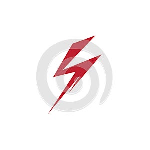 Flash lightning thunderbolt logo vector template