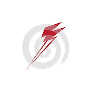 Flash lightning thunderbolt logo vector template