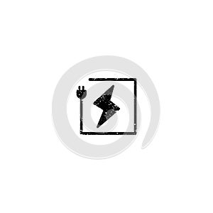 flash logo symbol electrical vector icon element isolated