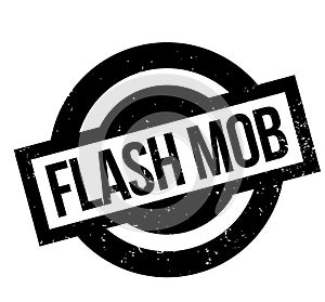 Flash Mob rubber stamp